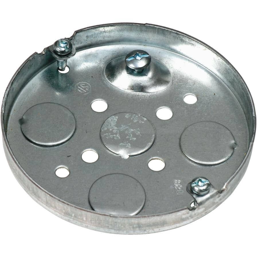 Ceiling Pan Metal Box 4&#39;&#39;x 1/2&#39;&#39;, .5 Cu. inch (BISCUIT BOX)