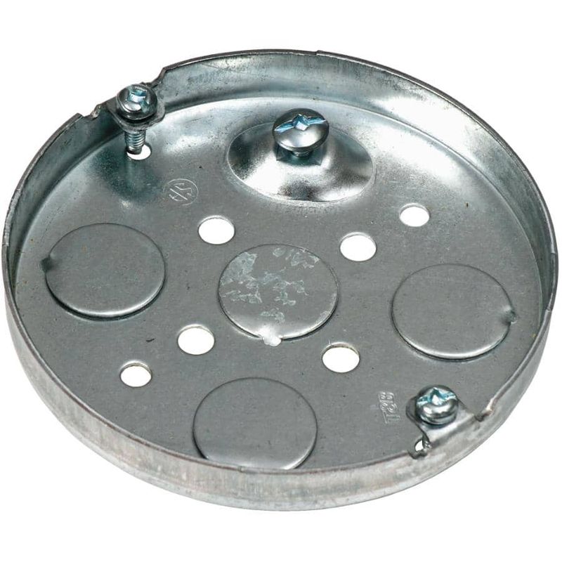Ceiling Pan Metal Box 4&#39;&#39;x 1/2&#39;&#39;, .5 Cu. inch (BISCUIT BOX)