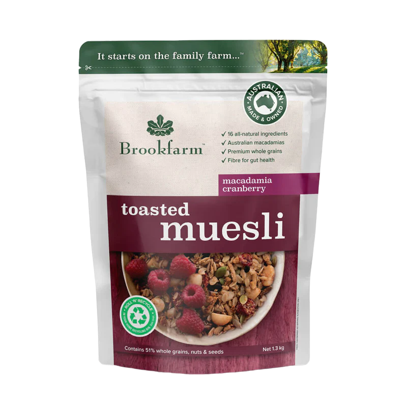 Brookfarm Toasted Muesli 1.3kg