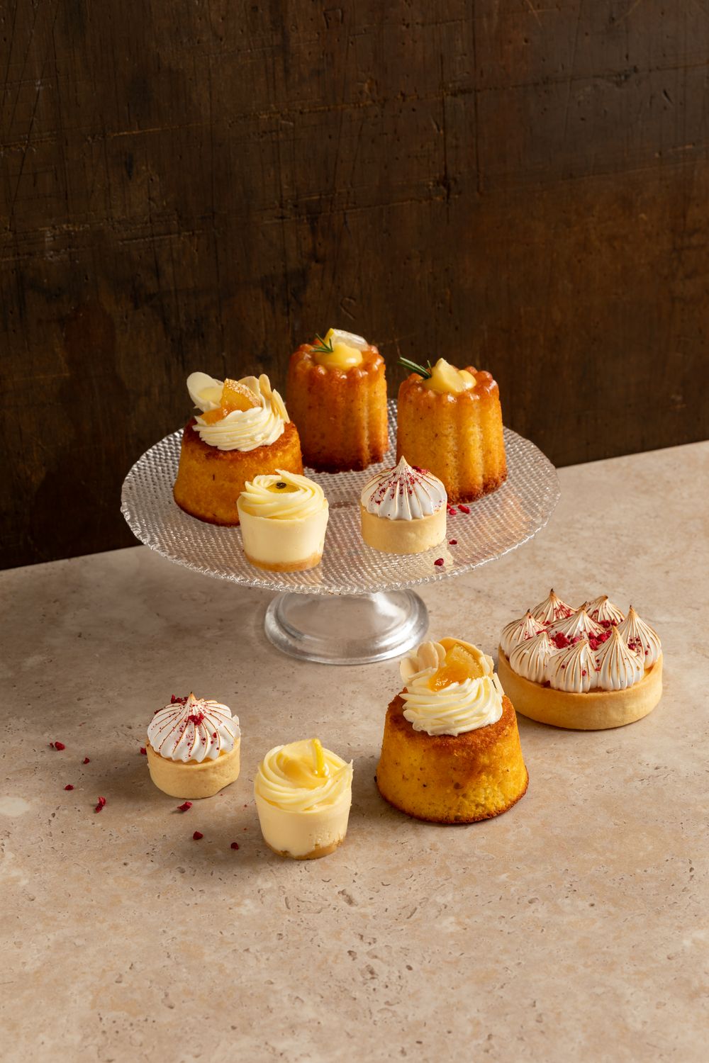 chocolate cheesecake lemon cheesecake mango cheescake Fruit and custard tart catering whole size cakes and desserts