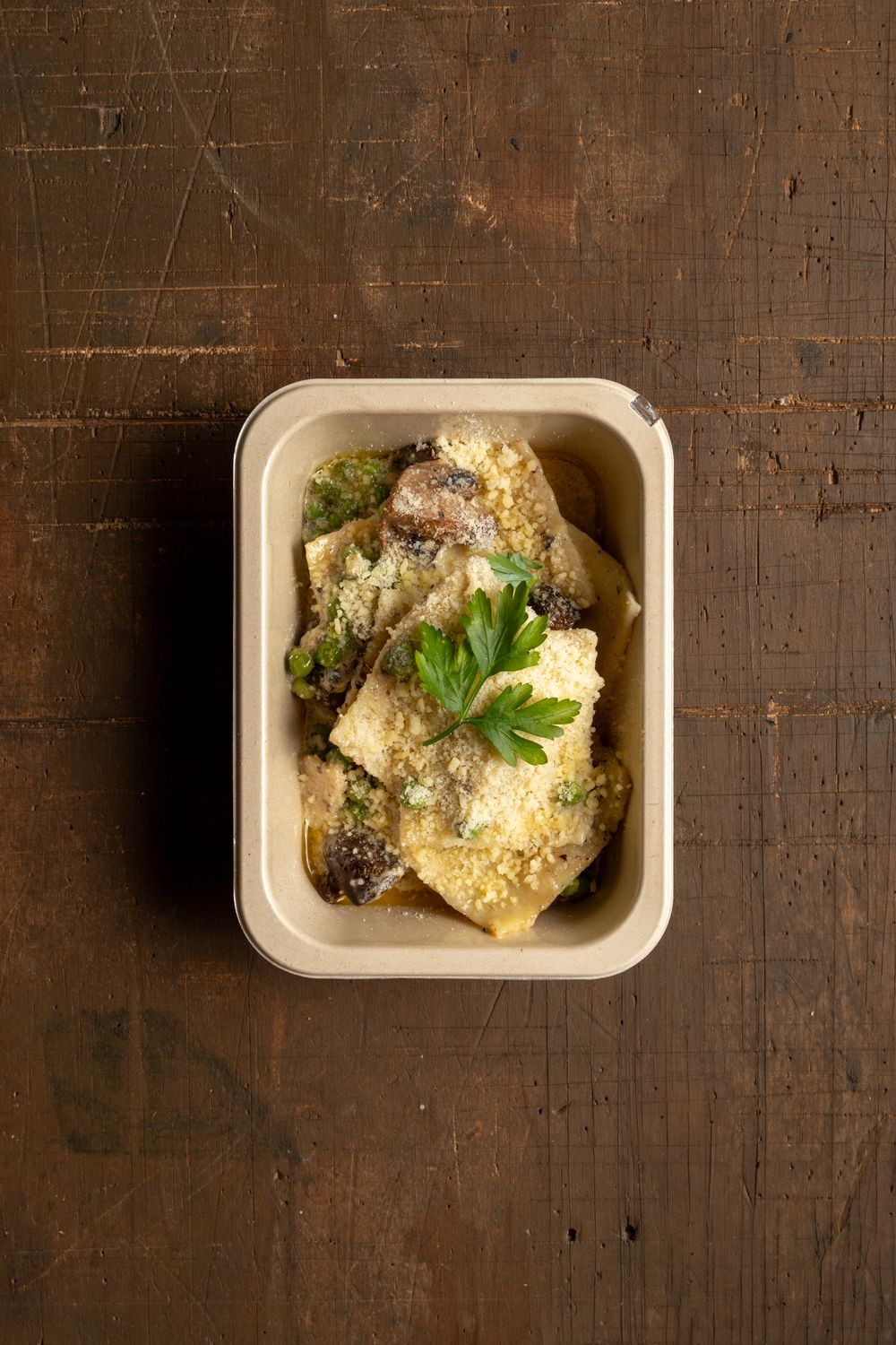 Ricotta ravioli with truffle &amp; porcini