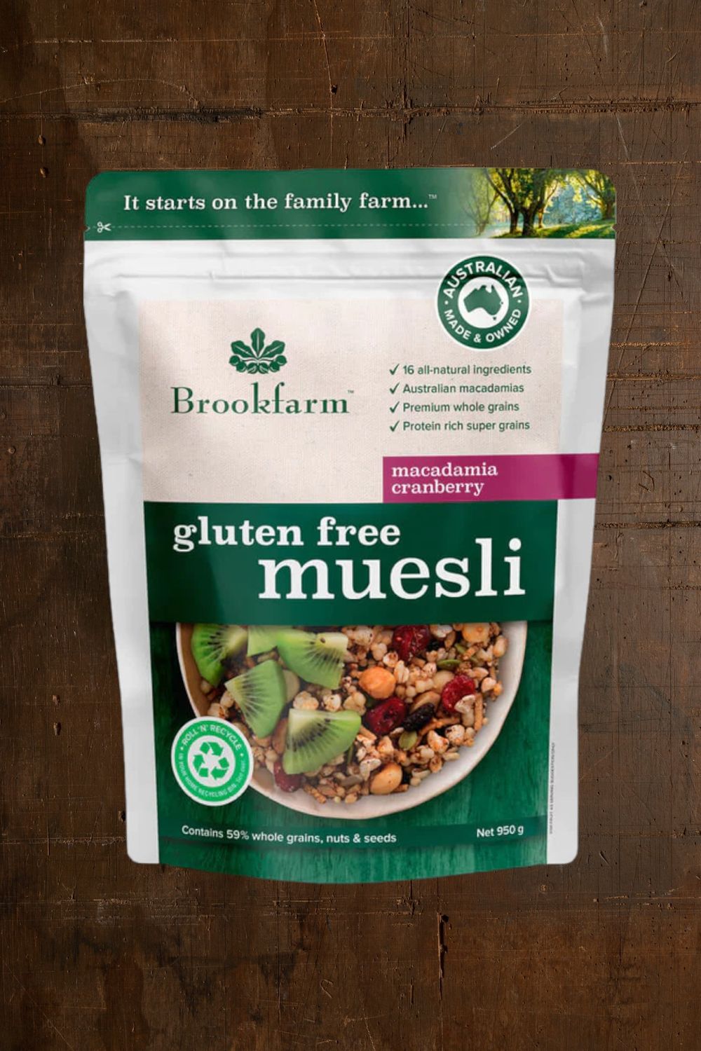 Brookfarm Gluten Free Muesli 950g