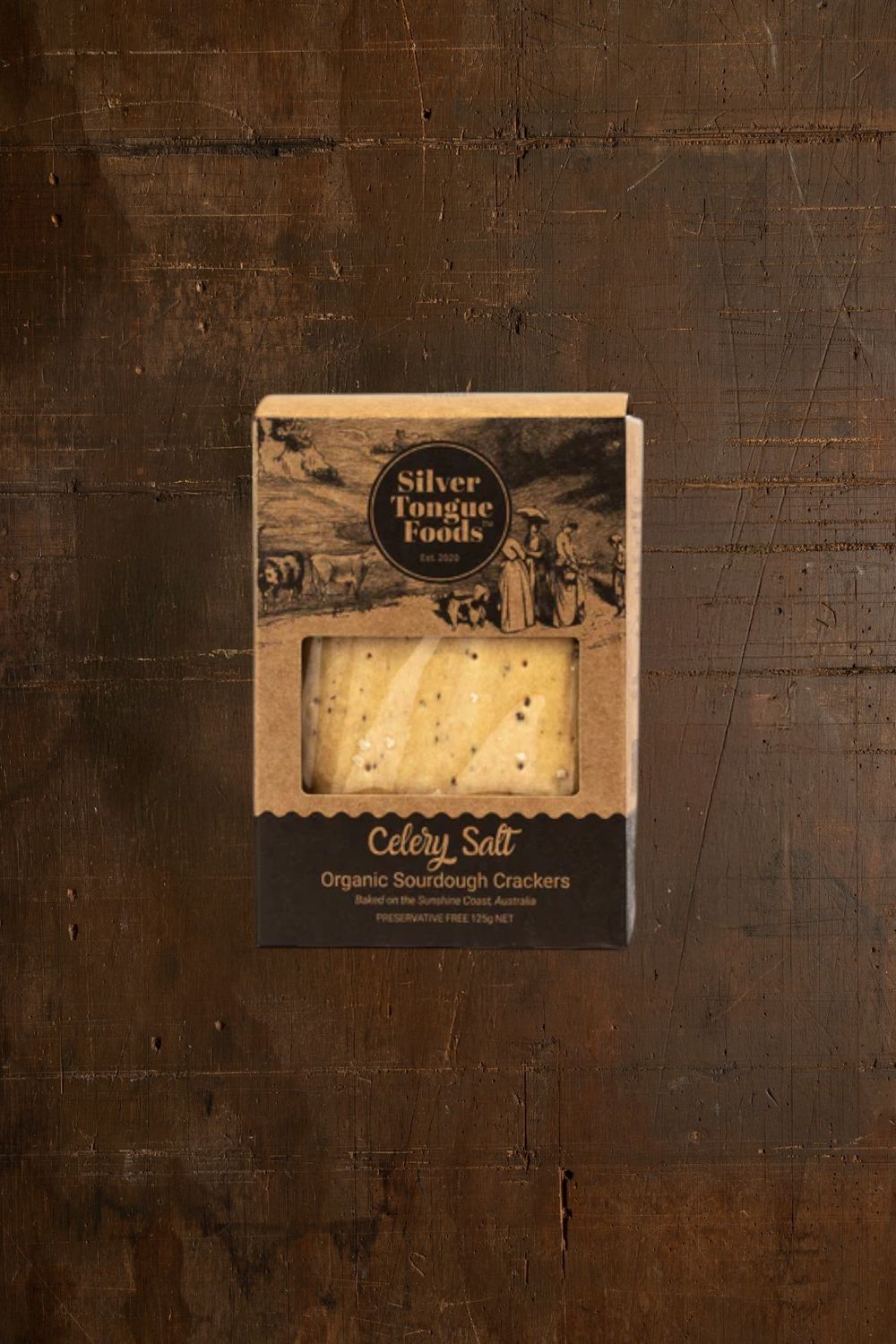 Silver Tongue Sourdough Crackers Celery Salt