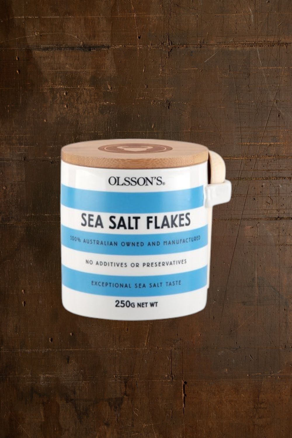 Olsson's Sea Salt Flakes Ceramic Jar