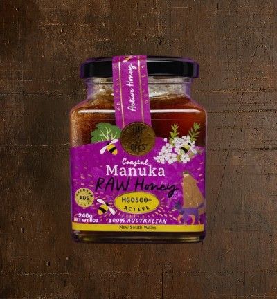 The 3 Bees Raw Manuka Honey 550 MGO 240g