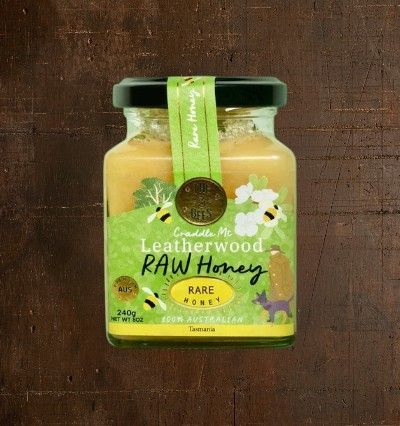 The 3 Bees Raw Honey Leatherwood 240g