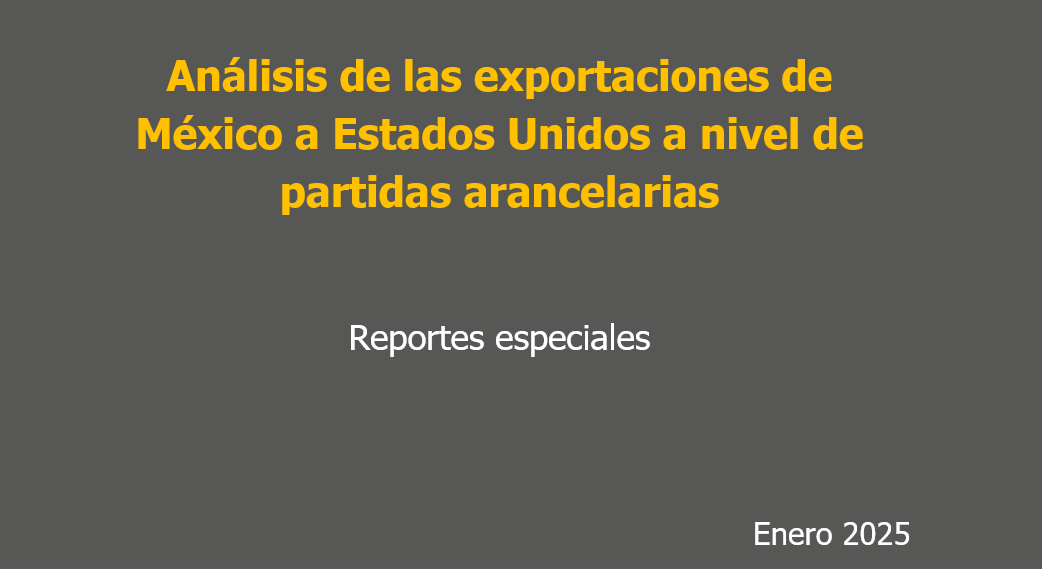 Análisis de las exportaciones de México a Estados Unidos a nivel de partidas arancelarias