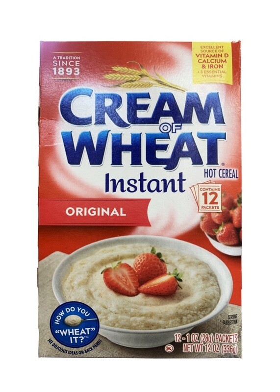Cream of Wheat Instant Original Flavor Hot Cereal Packets (12 Count / 1 Ounces)