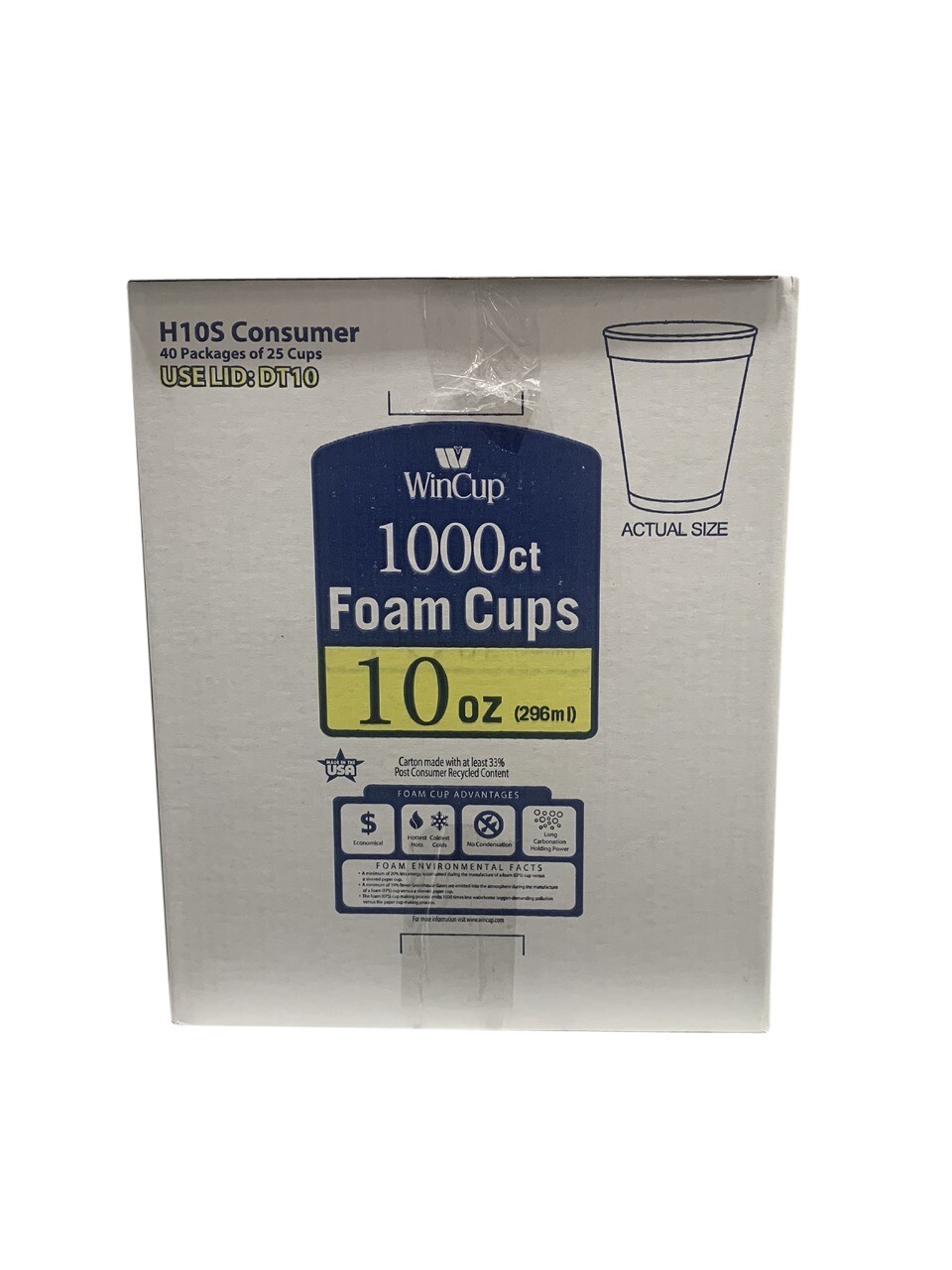 Wincup Styrofoam Drinking Cup, 24 oz.