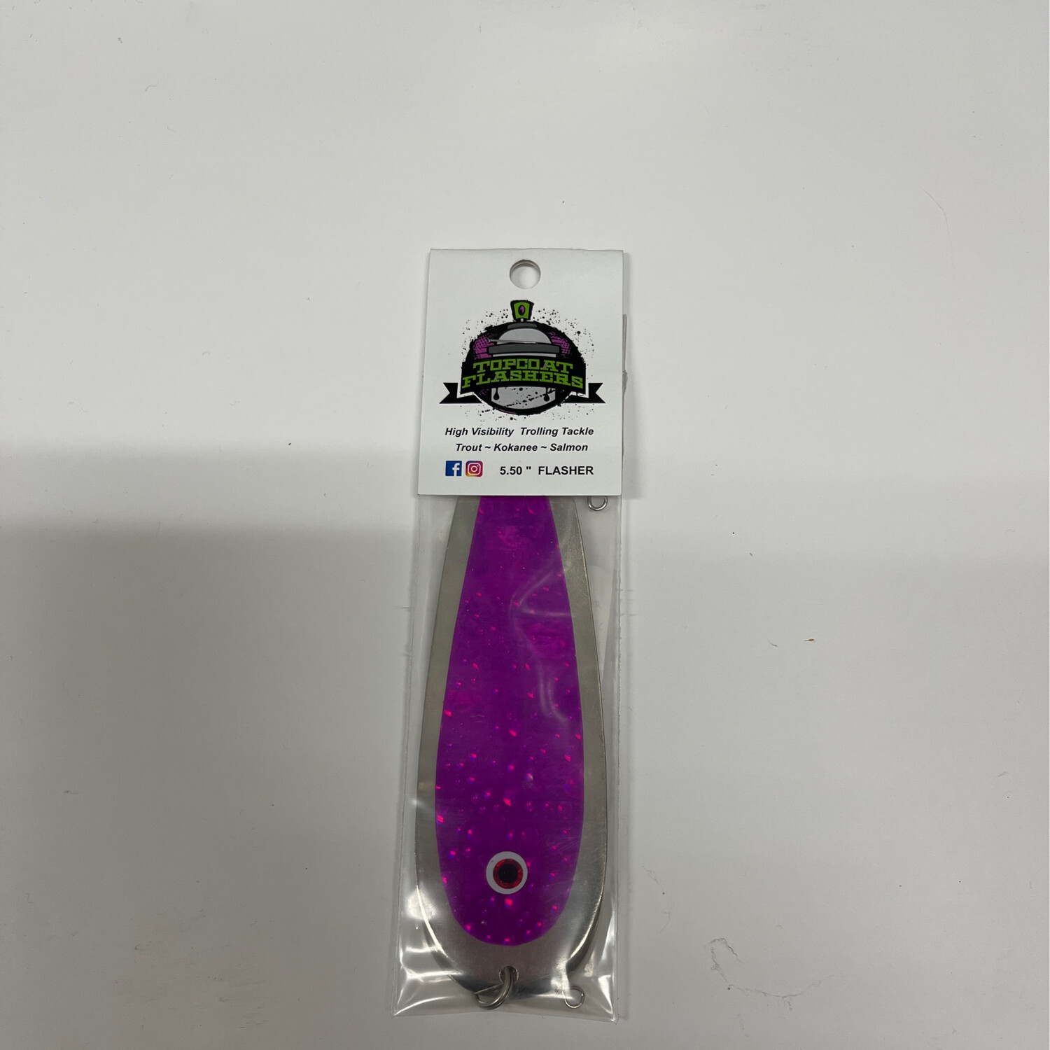 Topcoat Flashers Sil/pur Pink/blu Football