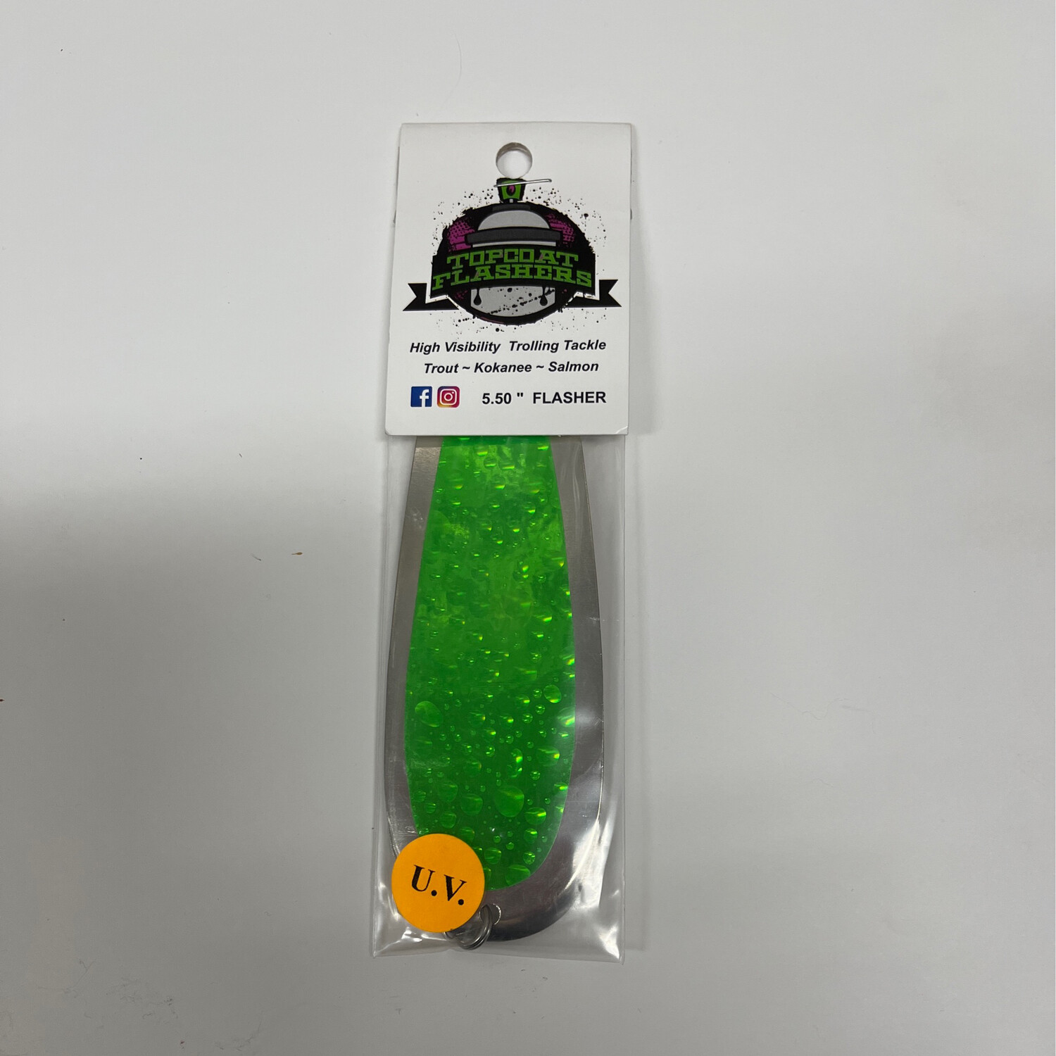 Topcoat Flashers Sil/green Rain Drop