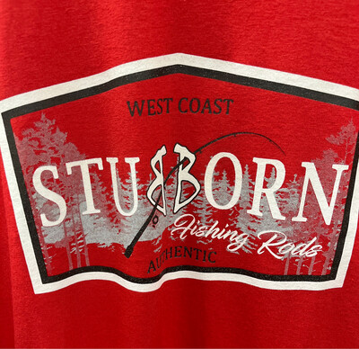 Stubborn Rod Red T Shirt
