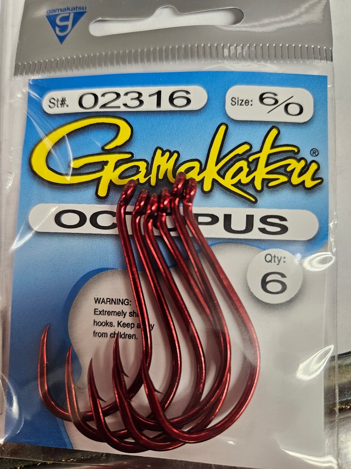 GAMAKATSU 02316 6/0 RD OCTOPUS