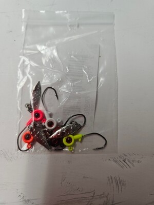 5 PC weedless jig head
