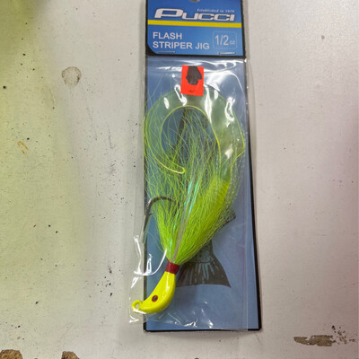 Pucci Flash Striper Jig 1/2 Oz Green Pfj12crcrcr
