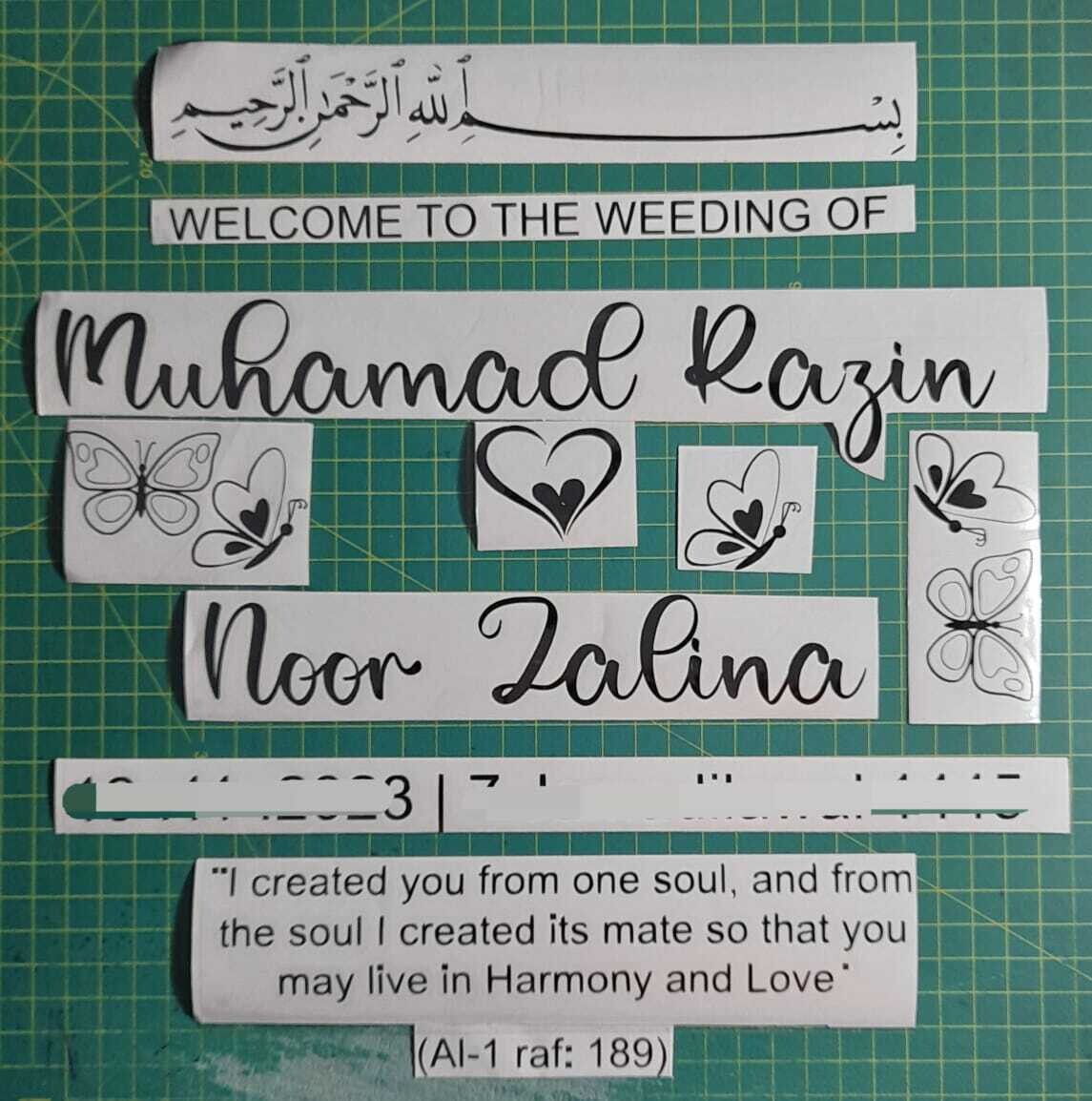 Sticker Nikah / Birthday / Anniversary