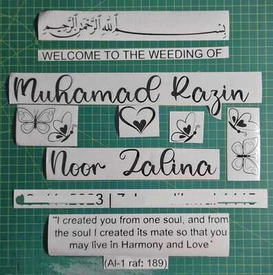 Sticker Nikah / Birthday / Anniversary