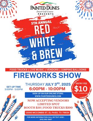 RED WHITE AND BREW (Vendors Only) 🛒