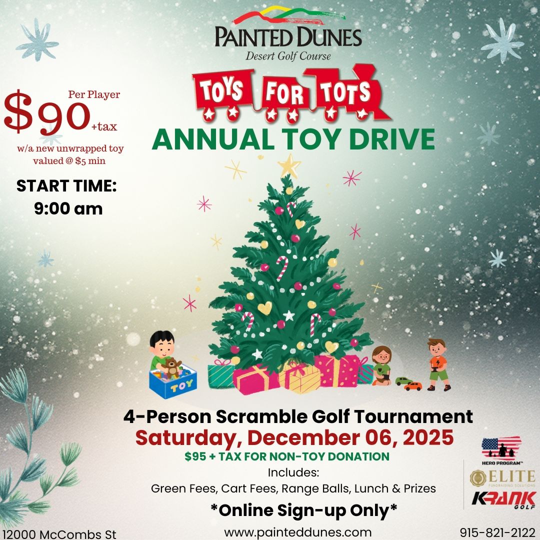 Toy for Tots: Four-Person Golf Scramble 🎄