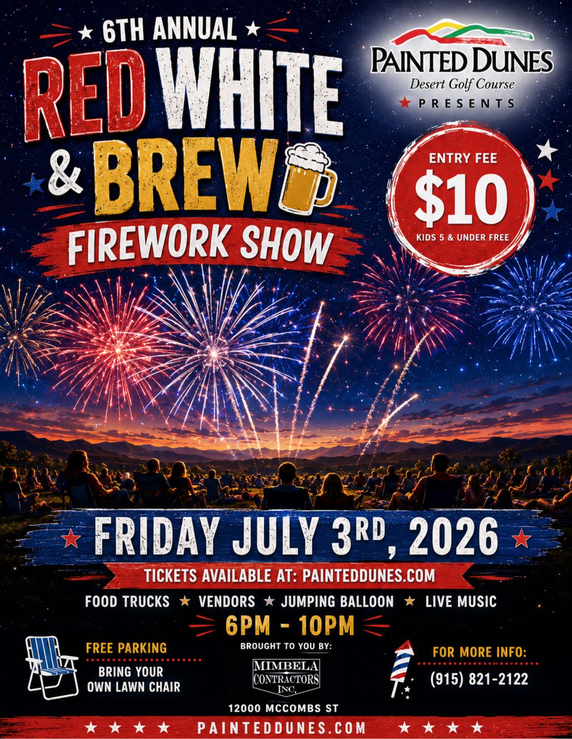 RED WHITE AND BREW (Pre-Sales TICKETS)