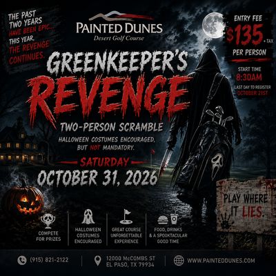 🎃 Third Annual Greenkeeper's Revenge 2-person Scramble🎃