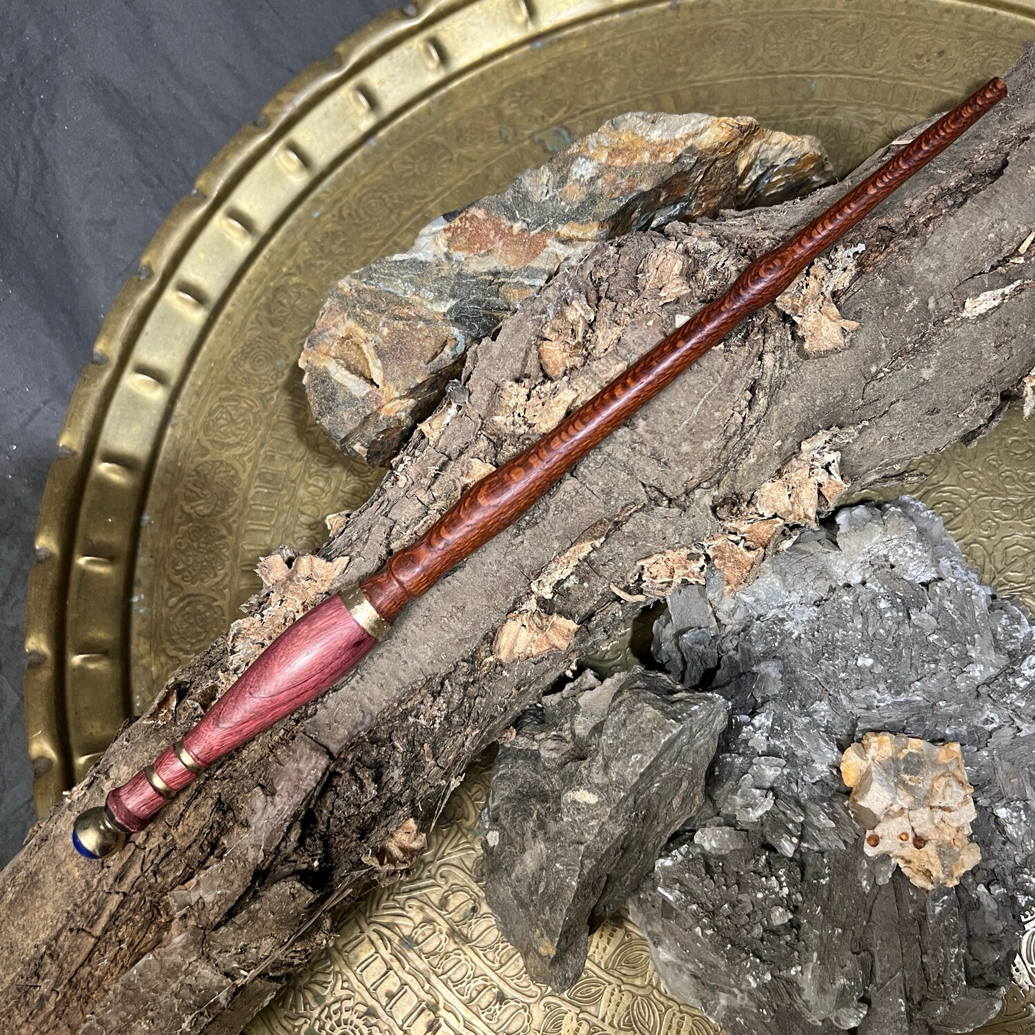 Elegant Leopardwood &amp; Purpleheart wand