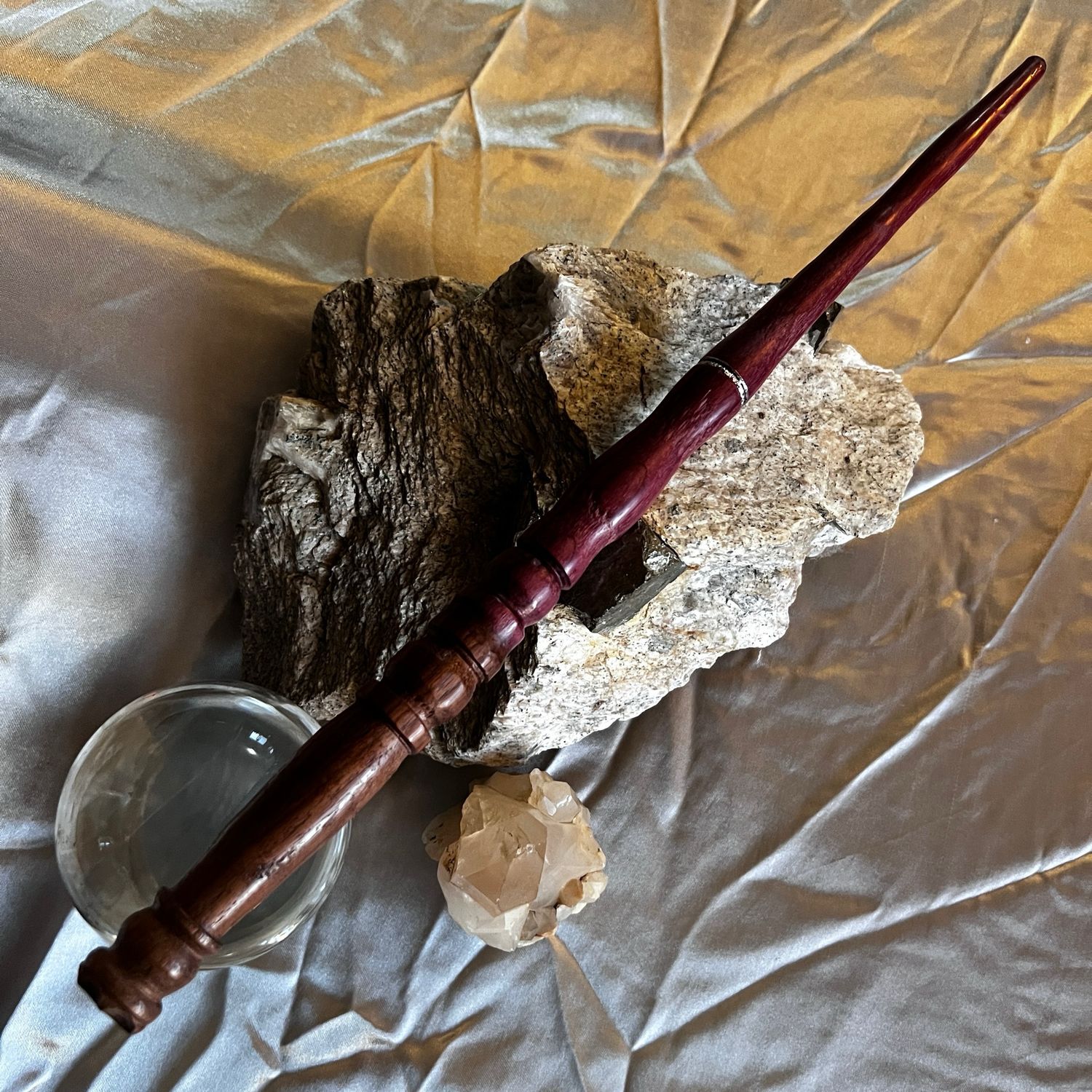 Purpleheart &amp; Black Walnut Wand