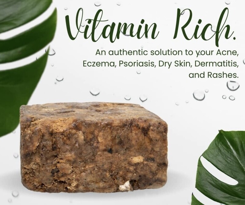 Raw African Black Soap