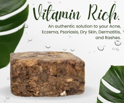 Raw African Black Soap
