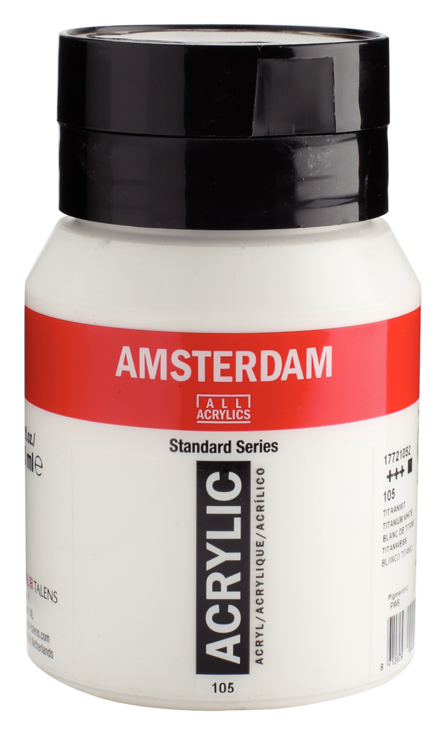 Amsterdam Standard Series Acrylverf Pot 500 ml Titaanwit 105