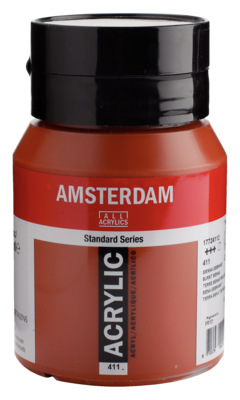 Amsterdam Standard Series Acrylverf Pot 500 ml Sienna Gebrand 411