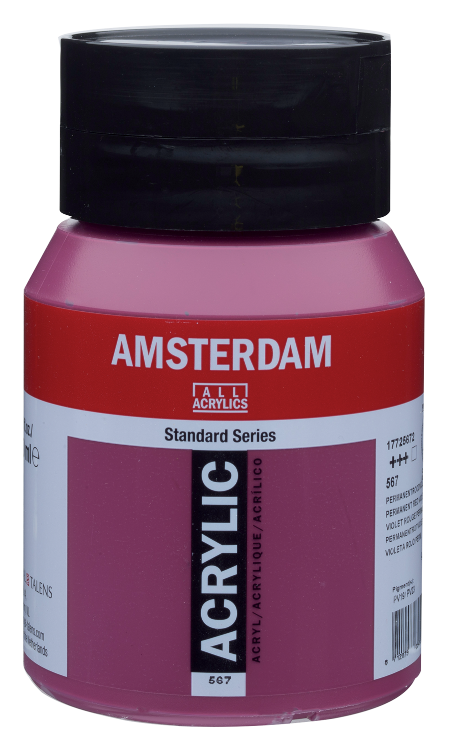 Amsterdam Standard Series Acrylverf Pot 500 ml Permanentroodviolet 567