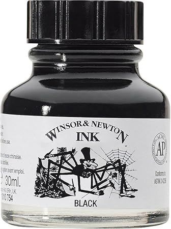 Tekeninkt Winsor &amp; Newton - Black, 30 ml