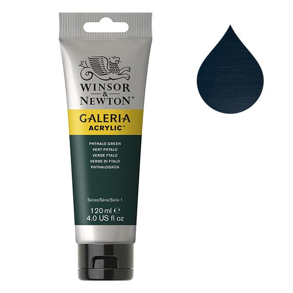 Galeria Acrylverf van Winsor &amp; Newton, 120 ml, Phthalo green (522)