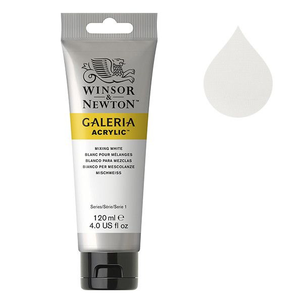 Galeria Acrylverf van Winsor &amp; Newton, 120 ml, Mixing white (415)