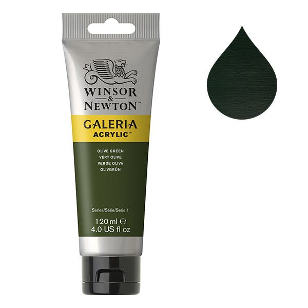 Galeria Acrylverf van Winsor &amp; Newton, 120 ml, Olive green (447)