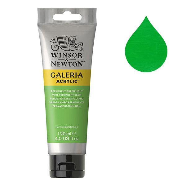 Galeria Acrylverf van Winsor &amp; Newton, 120 ml, Permanent green light (483)