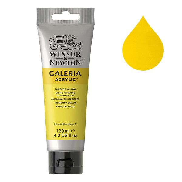 Galeria Acrylverf van Winsor &amp; Newton, 120 ml, Process yellow (537)