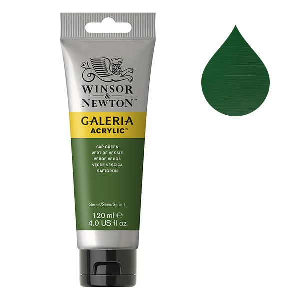 Galeria Acrylverf van Winsor &amp; Newton, 120 ml, Sap green (599)