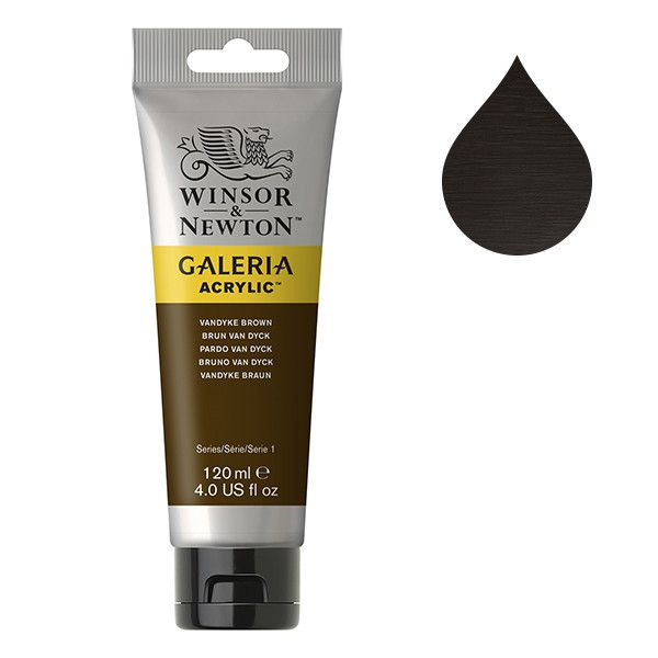Galeria Acrylverf van Winsor &amp; Newton, 120 ml, Vandyke brown (676)