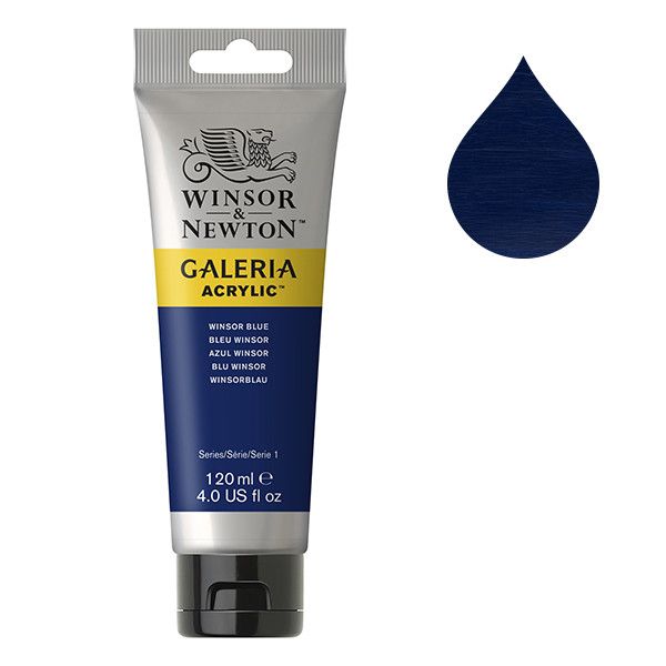 Galeria Acrylverf van Winsor &amp; Newton, 120 ml, Winsor blue (706)