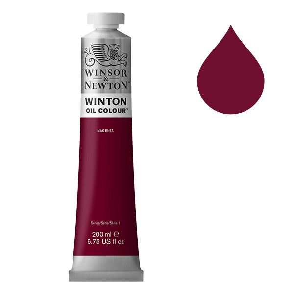 Winton Olieverf van Winsor &amp; Newton, 200 ml, Magenta (380)