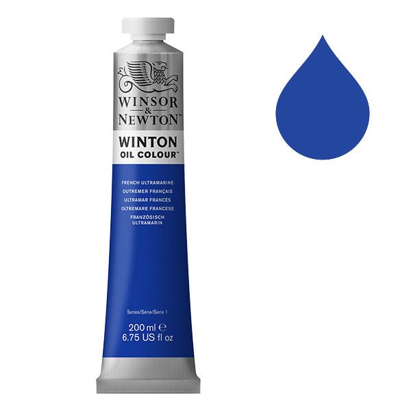 Winton Olieverf van Winsor &amp; Newton, 200 ml, French ultramarine (263)