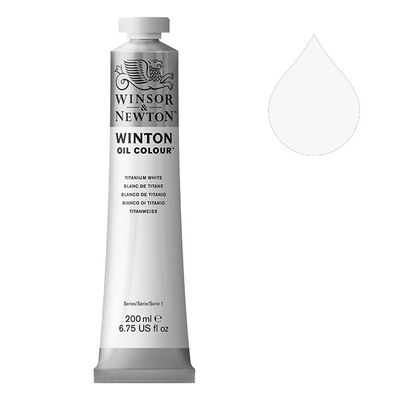 Winton Olieverf van Winsor &amp; Newton, 200 ml, Titanium white (644)