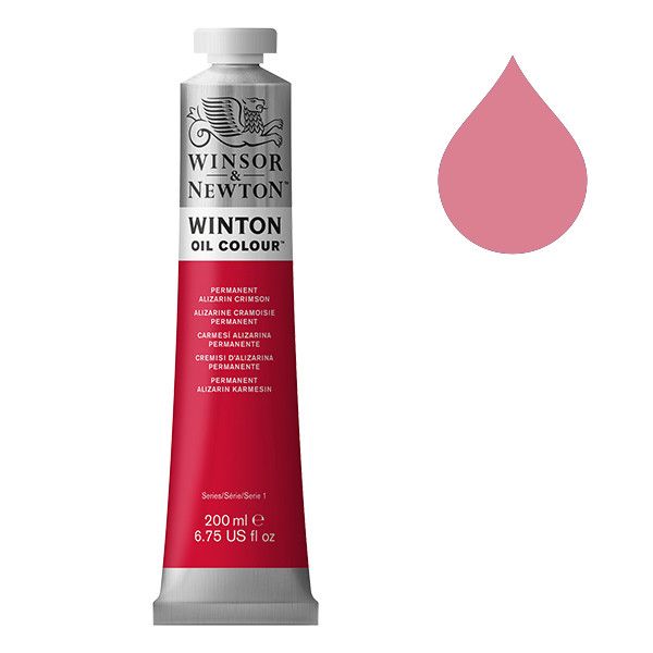 Winton Olieverf van Winsor &amp; Newton, 200 ml, Permanent alizarin crimson (468)