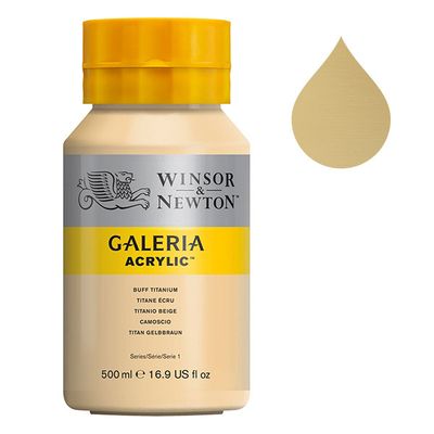 Galeria Acrylverf van Winsor &amp; Newton, 500 ml, Buff titanium (060)
