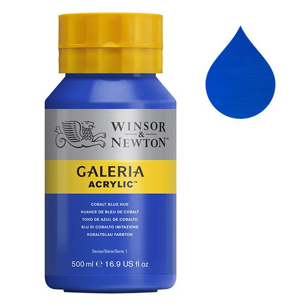 Galeria Acrylverf van Winsor &amp; Newton, 500 ml, Cobalt blue hue (179)
