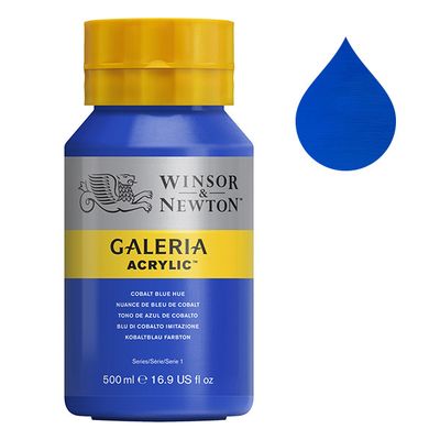 Galeria Acrylverf van Winsor &amp; Newton, 500 ml, Cobalt blue hue (179)