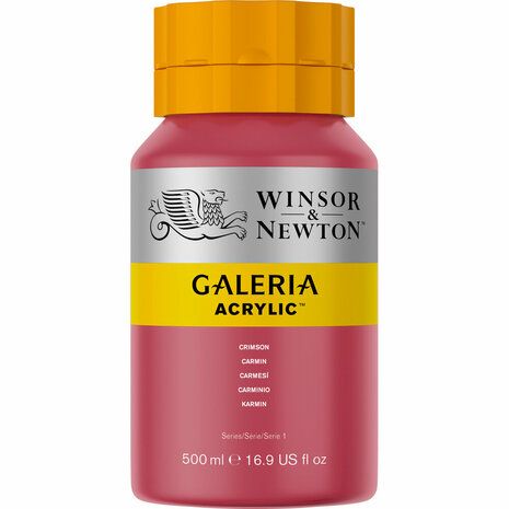 Galeria Acrylverf van Winsor &amp; Newton, 500 ml, Crimson (203)
