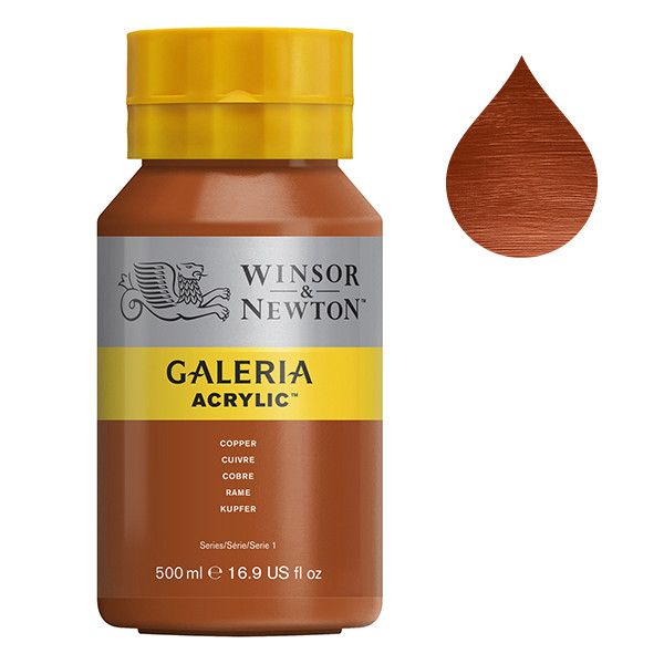 Galeria Acrylverf van Winsor &amp; Newton, 500 ml, Copper (214)